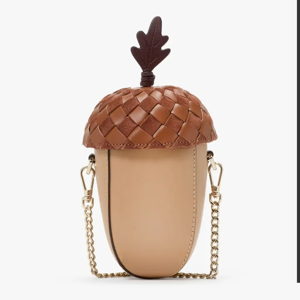 Kate Spade 3d Acorn Crossbody, Brown Multi - Picture 1 of 5